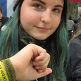 Laura Eichenauer war auch schon letztes Jahr am Stand wie ihr Armband beweist.