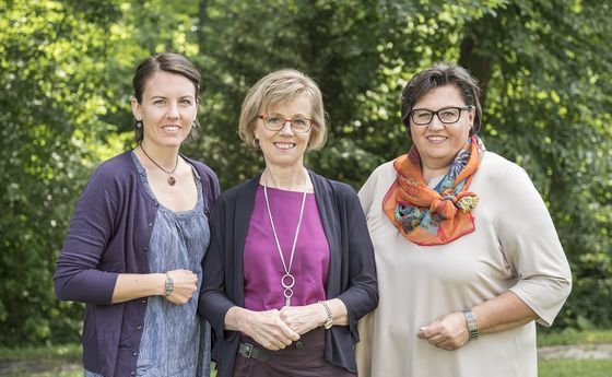 Die drei neuen ehrenamtlichen Vorsitzenden