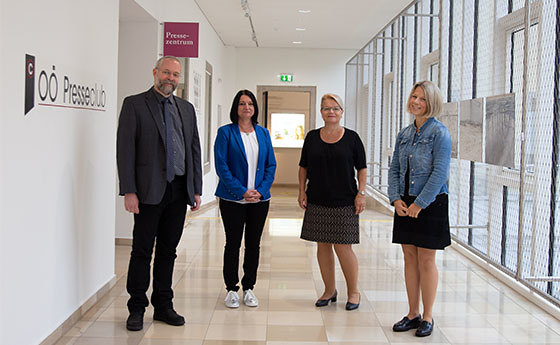 (v.l.) David Oberreiter, Lucia Niederleitner, Silvia Breitwieser, Barbara Lanzerstorfer-Holzner