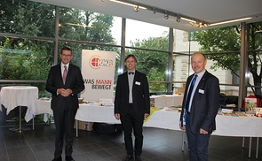 V. l.: LR Markus Achleitner, Diözesanobmann Bernhard Steiner und Festredner Josef Lugmayr