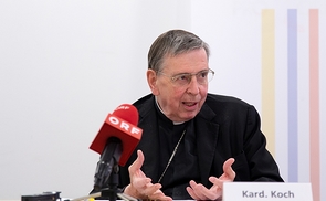 Kurienkardinal Koch, hier bei einer Pressekonferenz von Pro Oriente im Oktober 2020 in Linz.