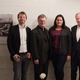Gedenkfeier Ternberg 2019 / © Samuel Haijes V. l.: Reinhard Fischer (kj oö), Bischof Manfred Scheuer, Anita Buchberger (kj oö), Reinhold Mitterlehner