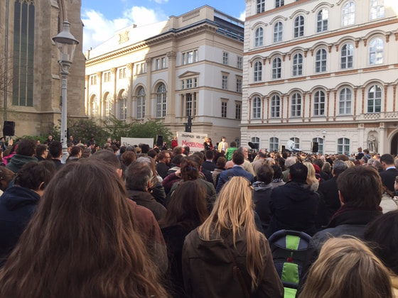 Gedenkkundgebung in Wien