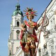 Westfassade Stift und hl. Florian       