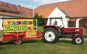 Treffpunkt mensch&arbeit Rohrbach. Tua da kan Zwang an. Foto: Niki Leitenmüller.