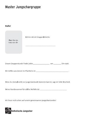 Musterbrief Jungschargruppe